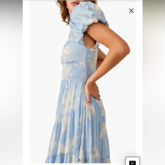 Free People Sundrenched Floral Tiered Maxi Sundress - Picture 4 of 6